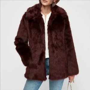 Express faux fur coat